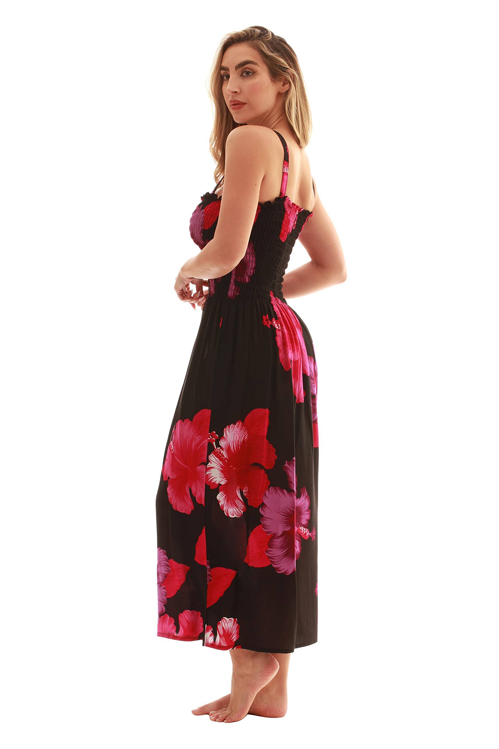 Women Floral Print Sundress Cover Up Summer Dress