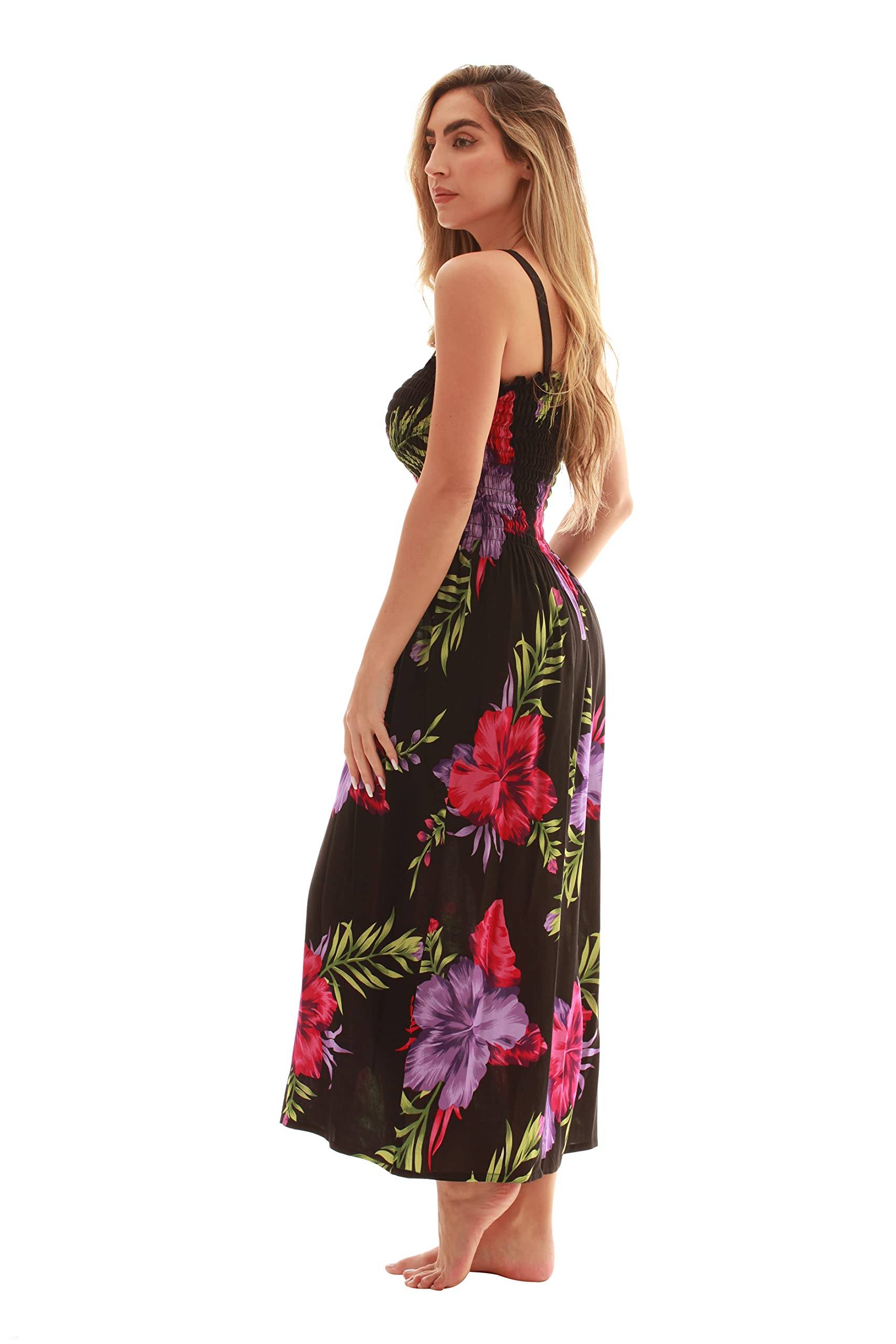 Women Floral Print Sundress Cover Up Summer Dress