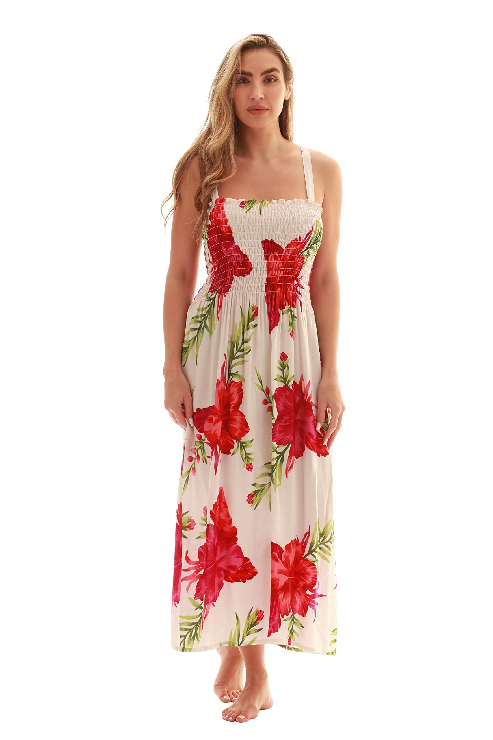 Women Floral Print Sundress Cover Up Summer Dress