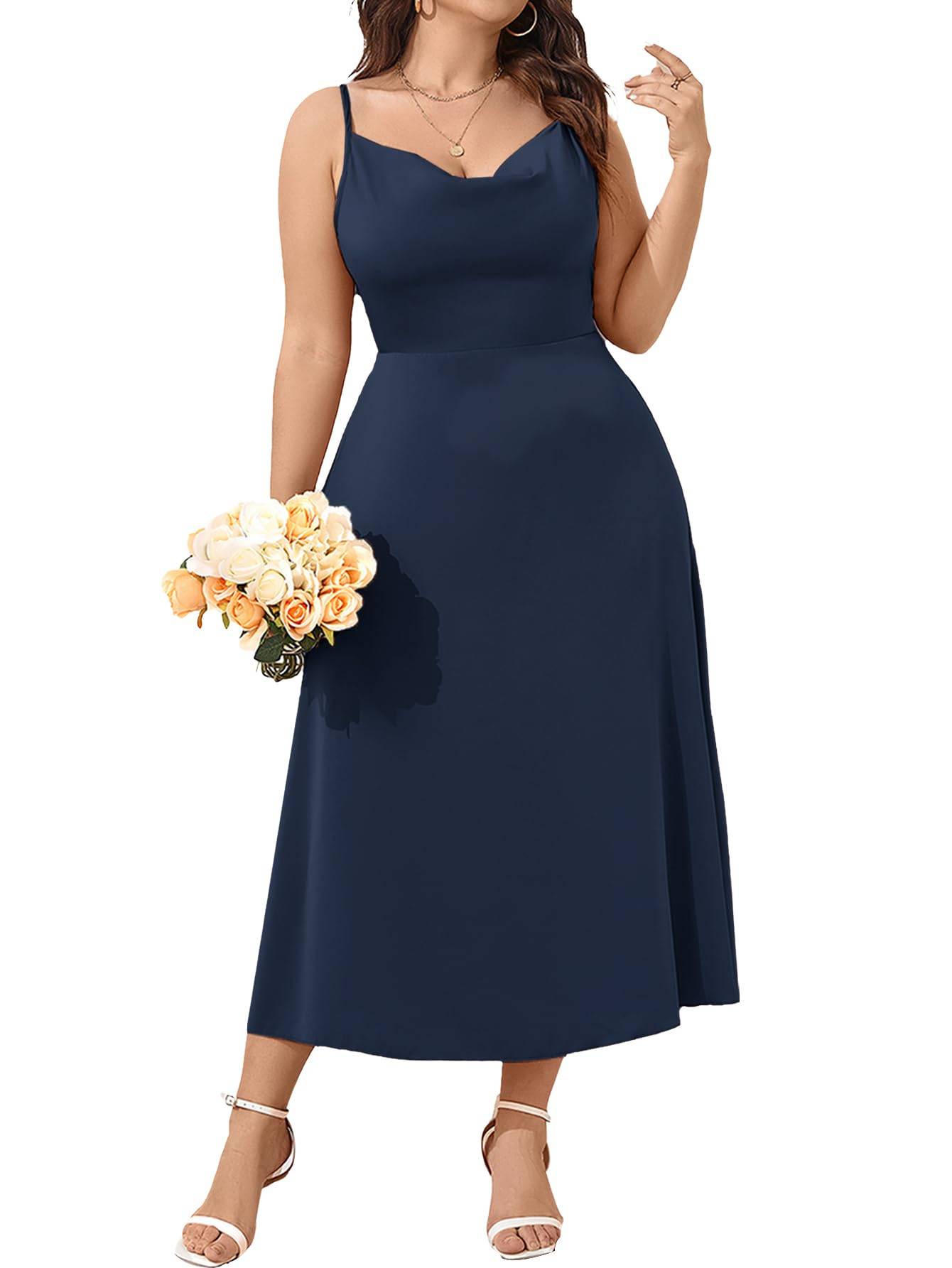 Women Plus Size Dress Party A-Line Maxi Dresses