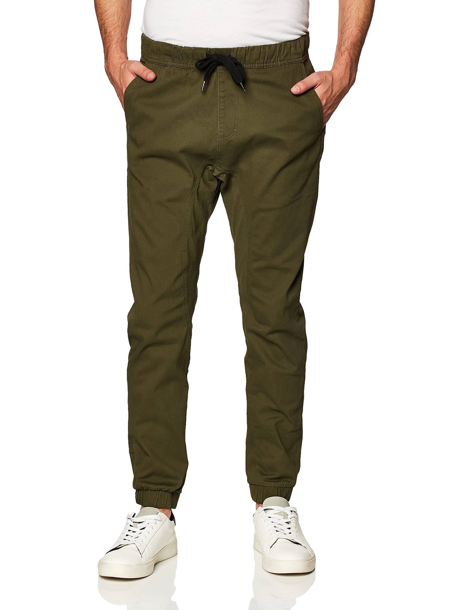 Men's Basic Stretch Twill Jogger Pants-Reg and Big &amp; Tall Sizes