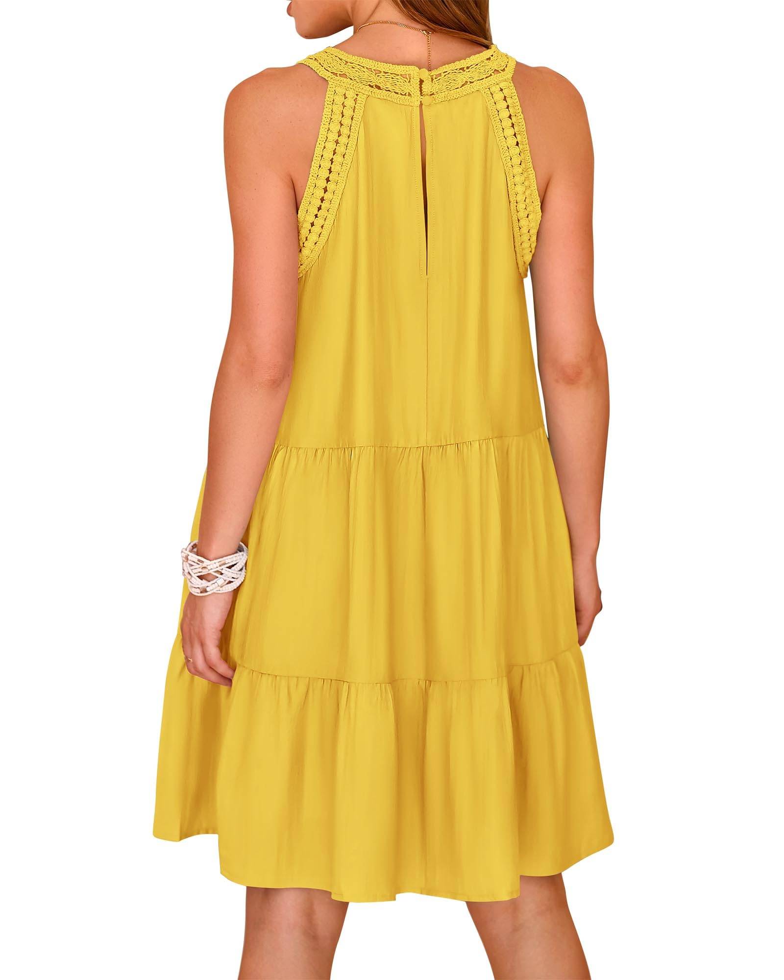 Womens Summer Casual Sundress A Line Dresses