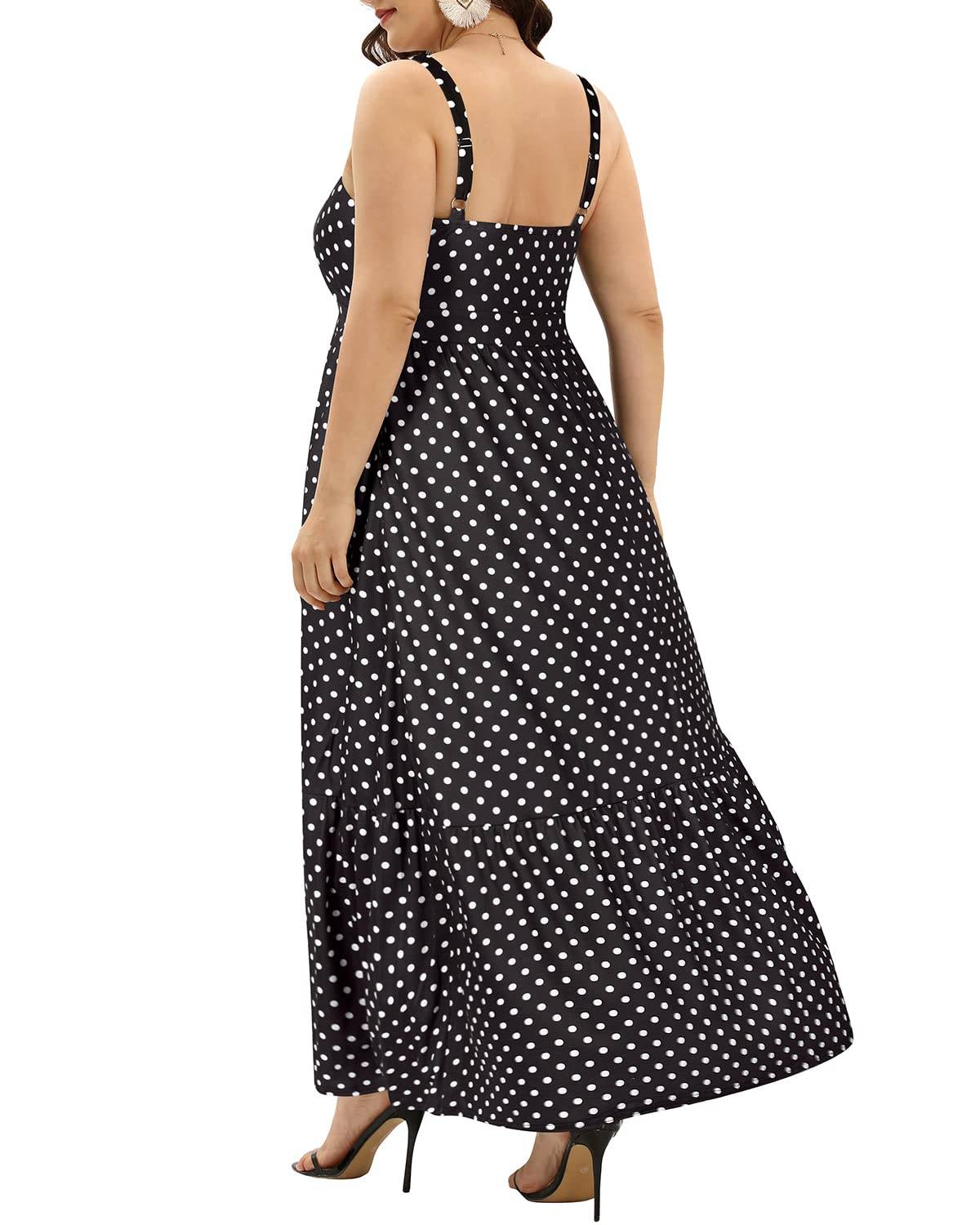 Women's Plus Size Maxi Sun Dress Sundress Pockets