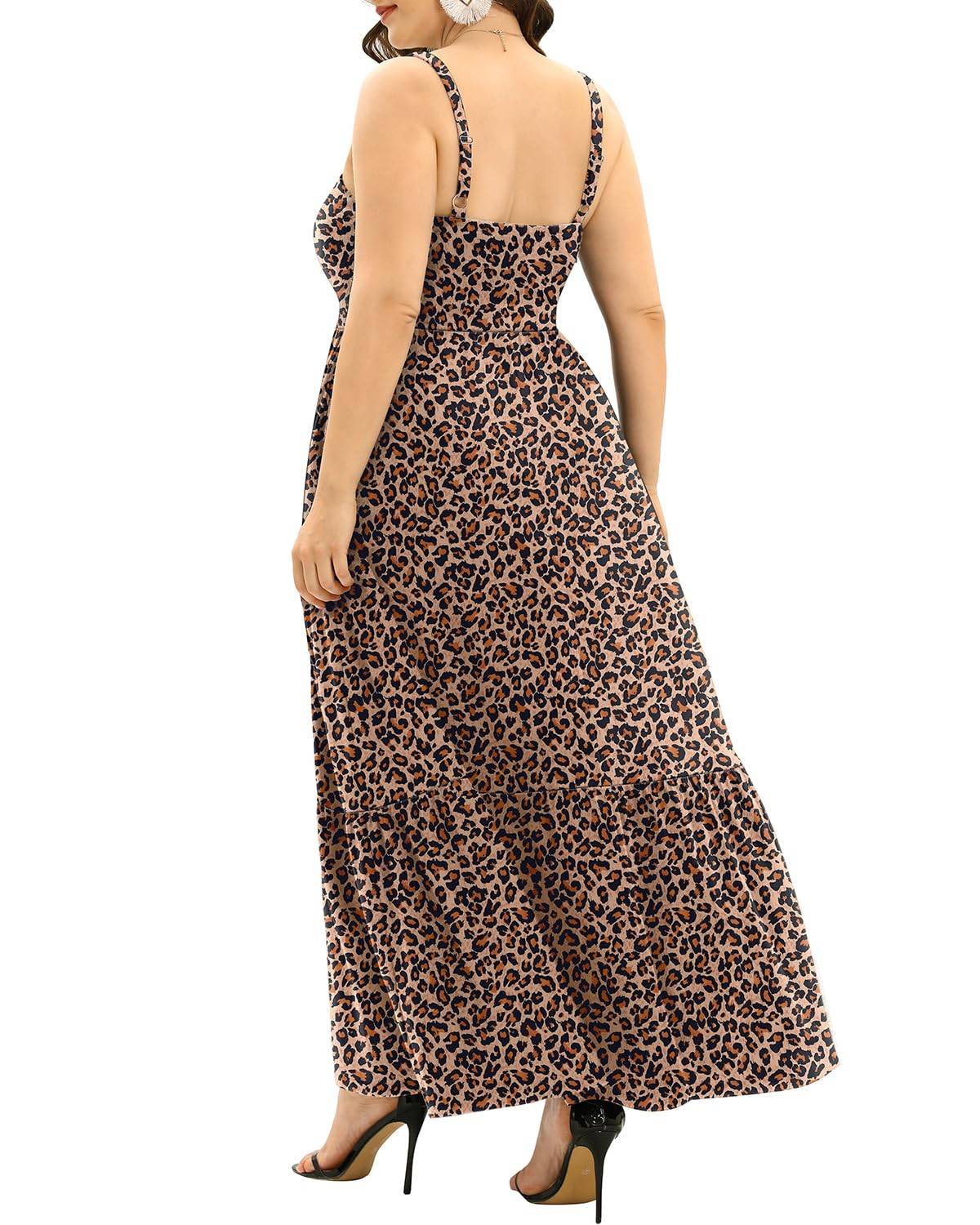 Women's Plus Size Maxi Sun Dress Sundress Pockets