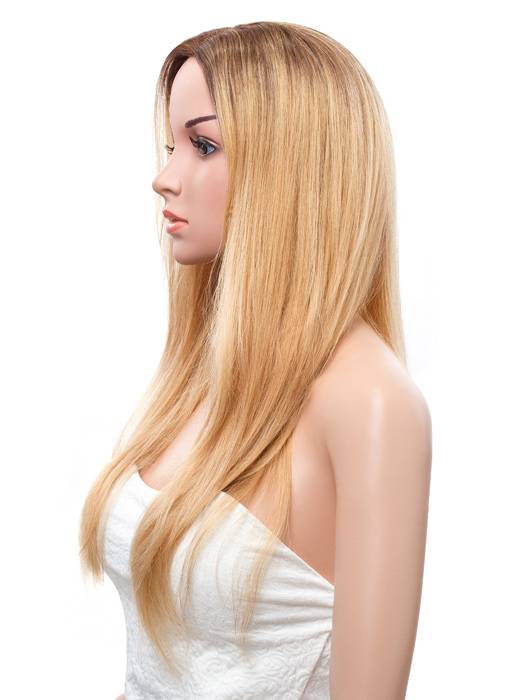 Human Hair Women Full Lace Cap Straight 20 Inches 120% Wigs