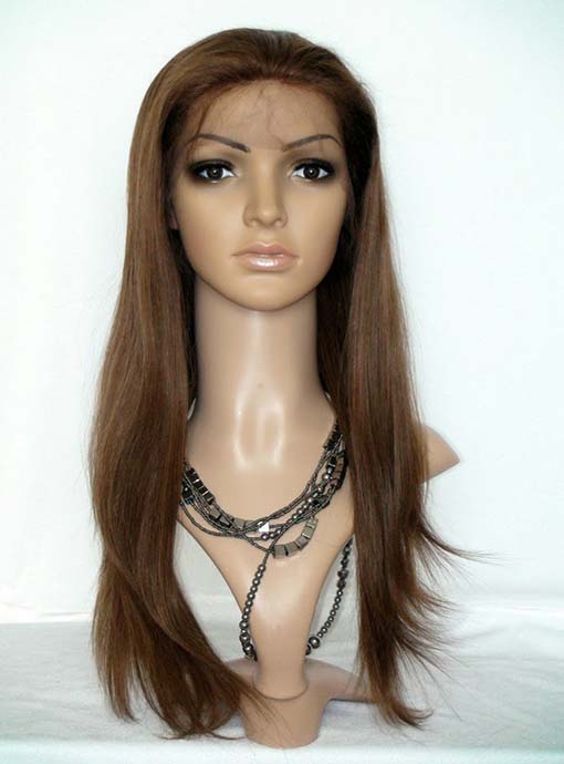 Remy Human Hair Full Lace Cap Straight 120% 20 Inches Wigs