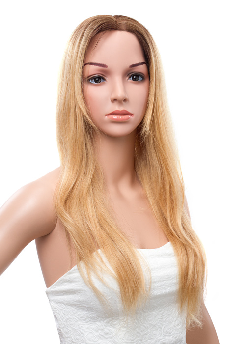 Human Hair Women Full Lace Cap Straight 20 Inches 120% Wigs