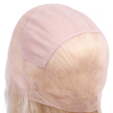 Silk Top Lace Cap Wavy Human Hair 22 Inches Wigs