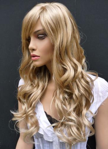 Synthetic Hair Wavy Capless 24 Inches 120% Wigs