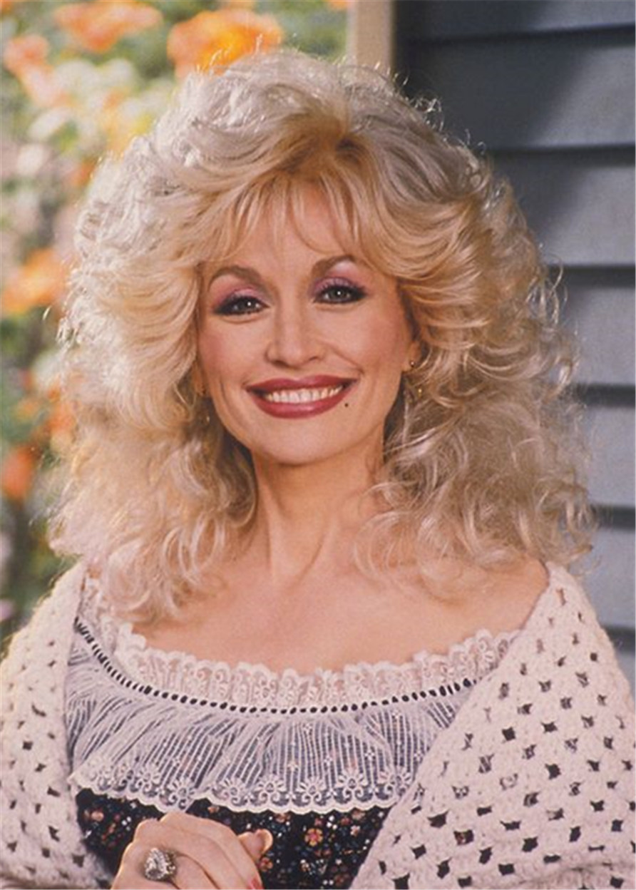 Dolly Parton Synthetic Hair Capless Wavy Women 16 Inches 120% Wigs