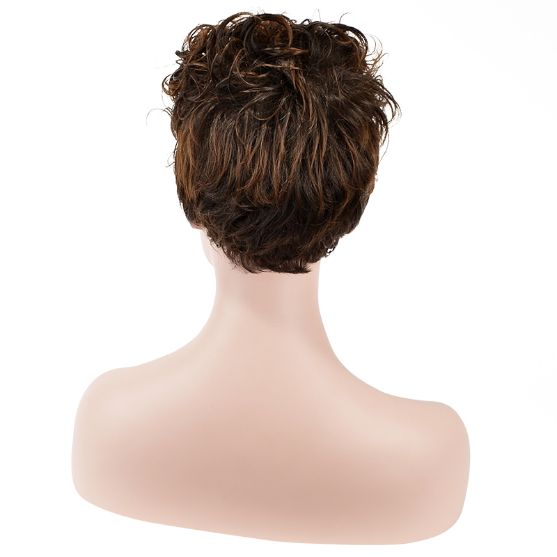 Curly Capless Synthetic Hair Short 120% Wigs