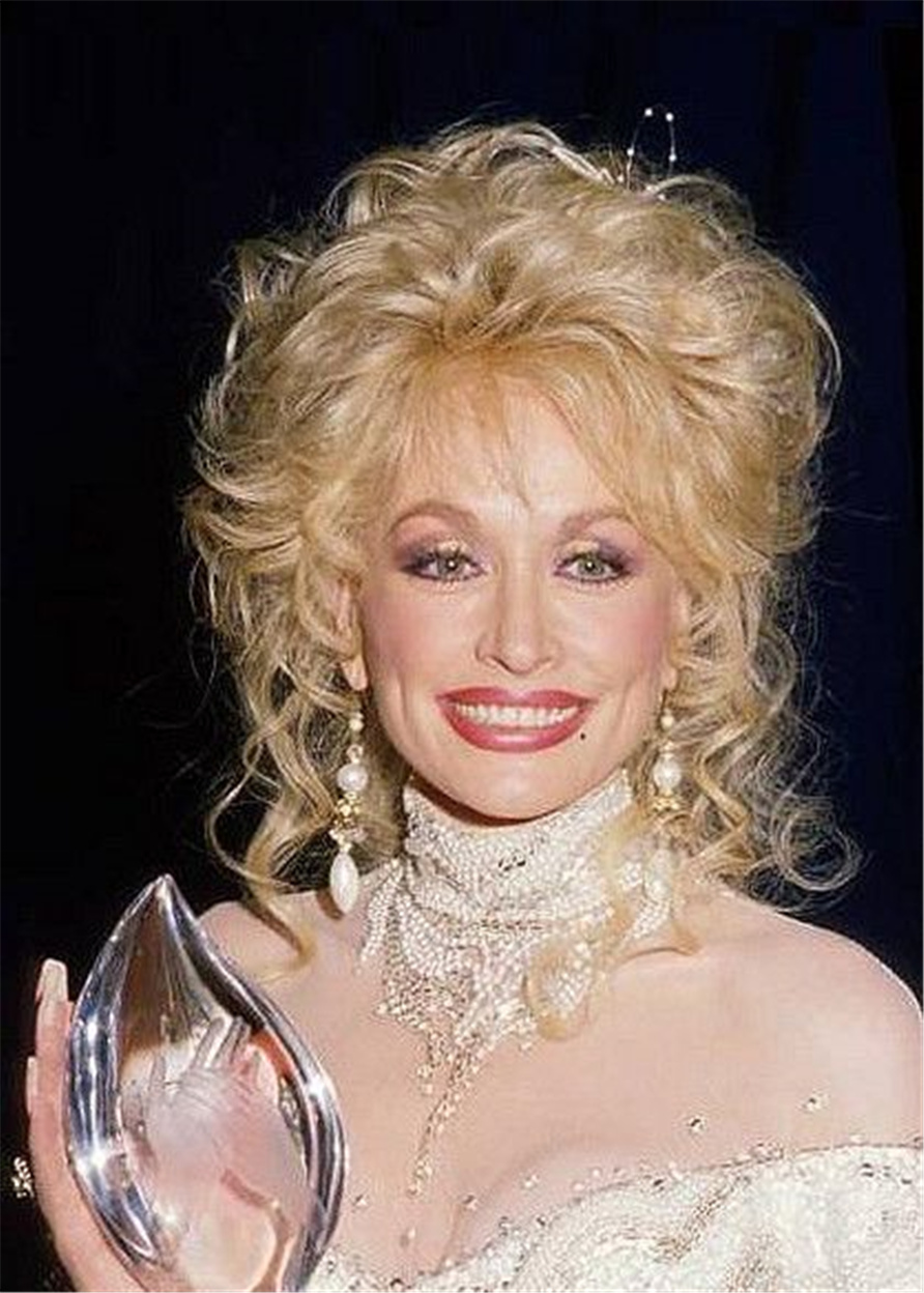Dolly Parton Women Synthetic Hair Wavy Capless 16 Inches 130% Wigs