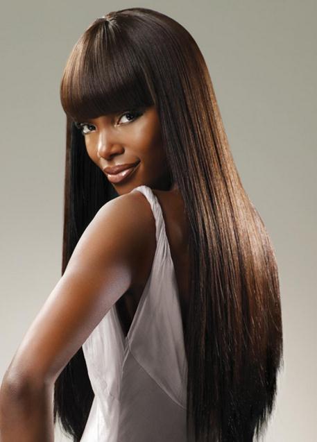 Straight Synthetic Hair Capless 22 Inches Wigs