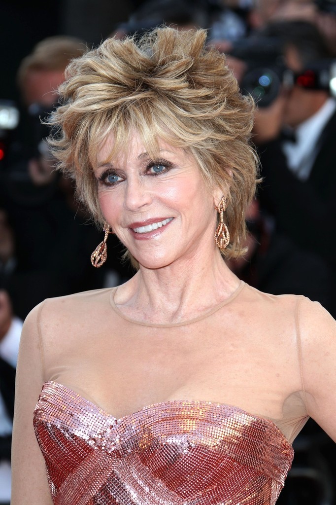 Jane Fonda Mixed Colour Human Hair Monofilament Top Lace Front Cap Wavy Wigs 8 Inches