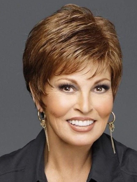 Raquel Welch Pixie Cut Fashion Wigs Lace Front Human Hair Wigs