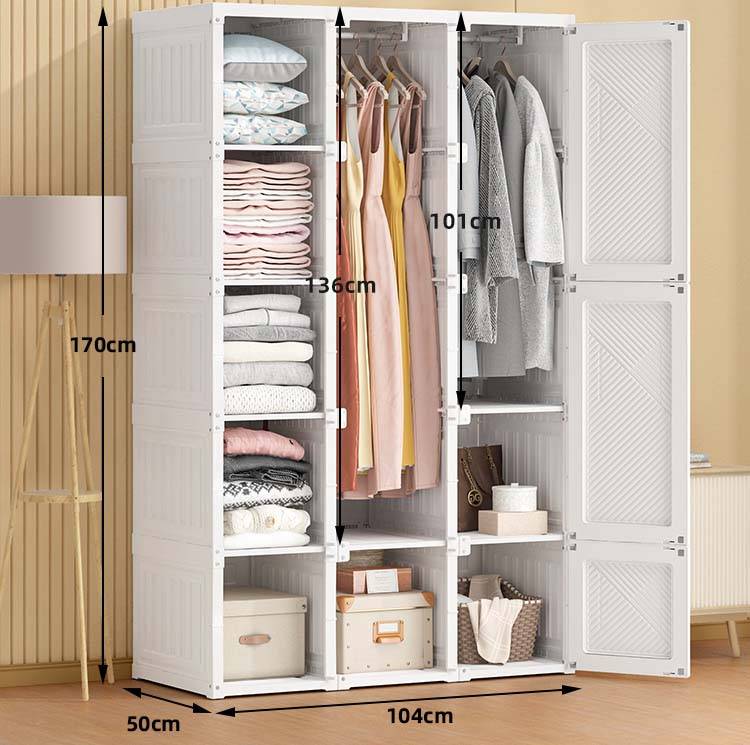 Home Essentials Versatile Foldable Modern Wardrobe