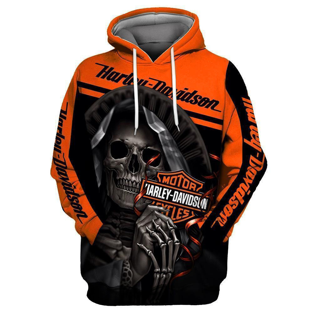 Harley Davidson Pullover Print Loose Men's Hoodies Street Cool Motorcycle Racing Team Clothes Sweatshirt