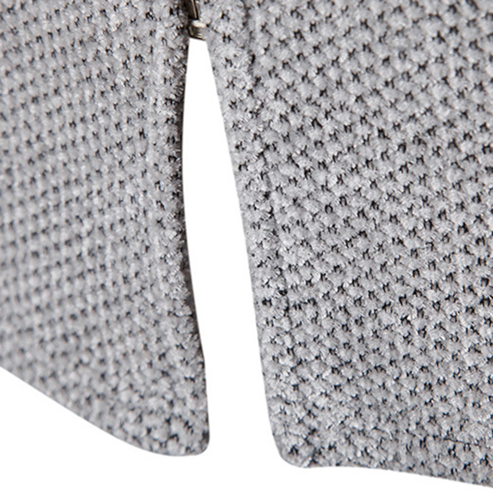 Mid-Length Hooded Plain Pocket Slim Men's Sweater