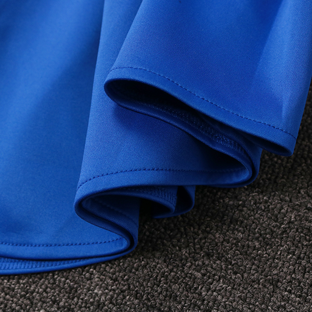 V-Neck Puff Sleeve Plain Patchwork Three-Quarter Sleeve Women's Blouse