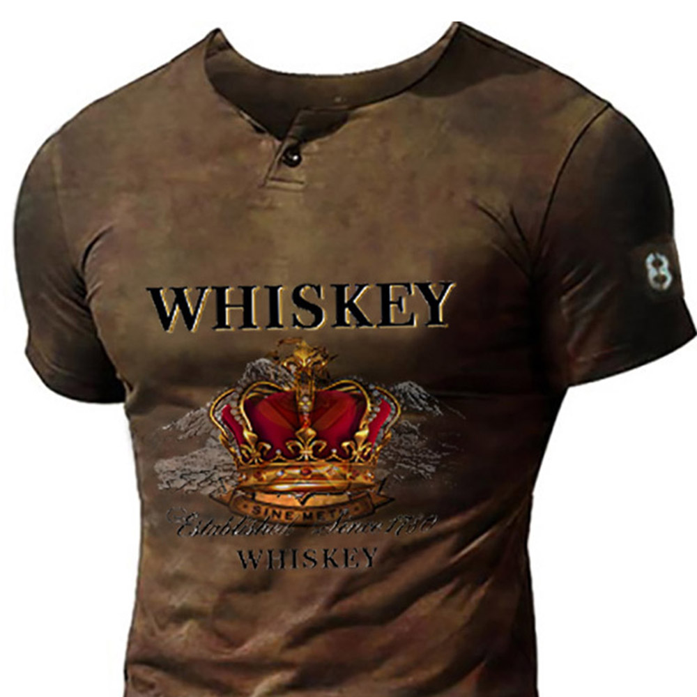 Tactical T-Shirts Print Casual Letter Pullover Men's T-shirt