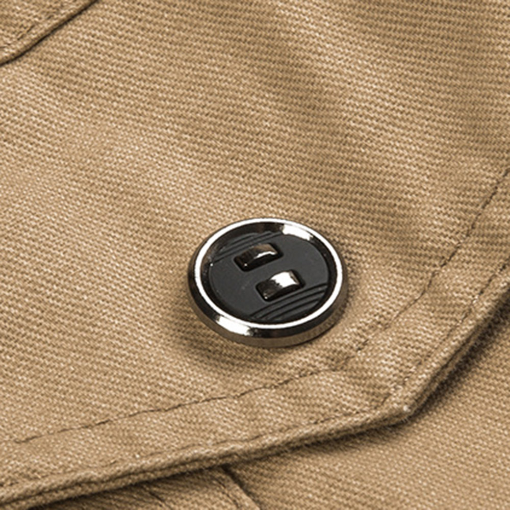 Zipper Plain Stand Collar Slim Men's Jacket