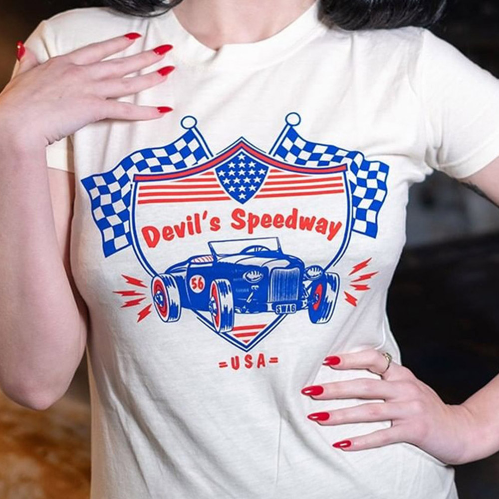 Devil's Speedway Hot Rod T-Shirt | Women's T-Shirt