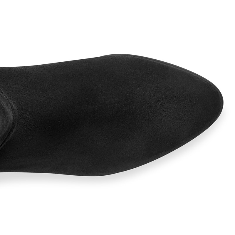 Round Toe Plain Slip-On Western Boots