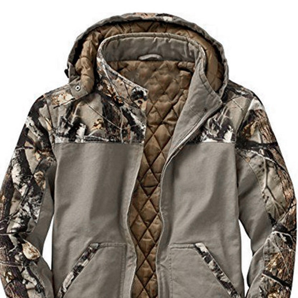 Camouflage Hooded Pocket Casual Men's Jacket