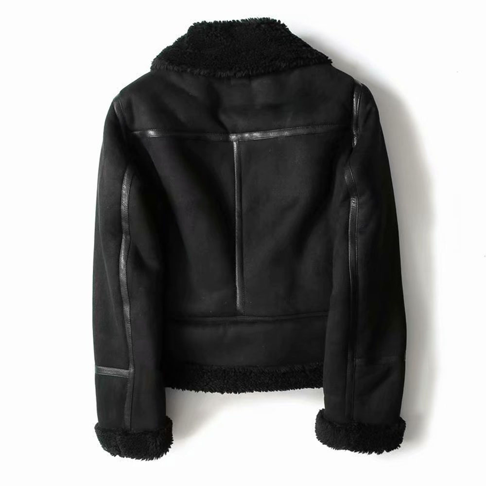 Zipper Loose Mid-Length Winter Women's PU Jacket