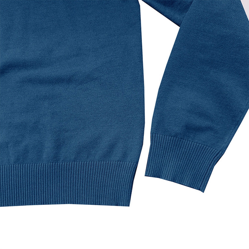 Round Neck Plain Standard Winter Men's Sweater