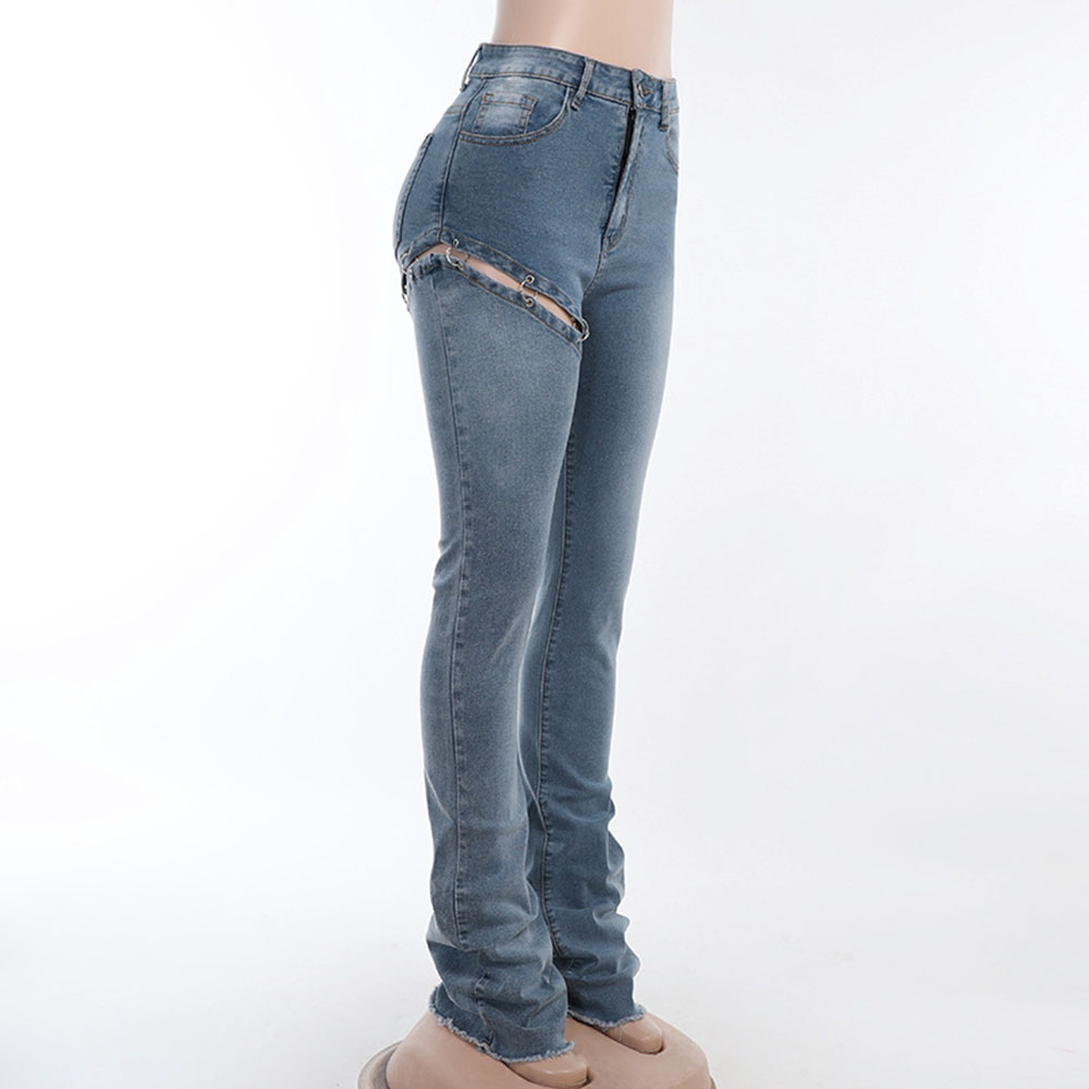 Straight Worn Slim Women's Jeans