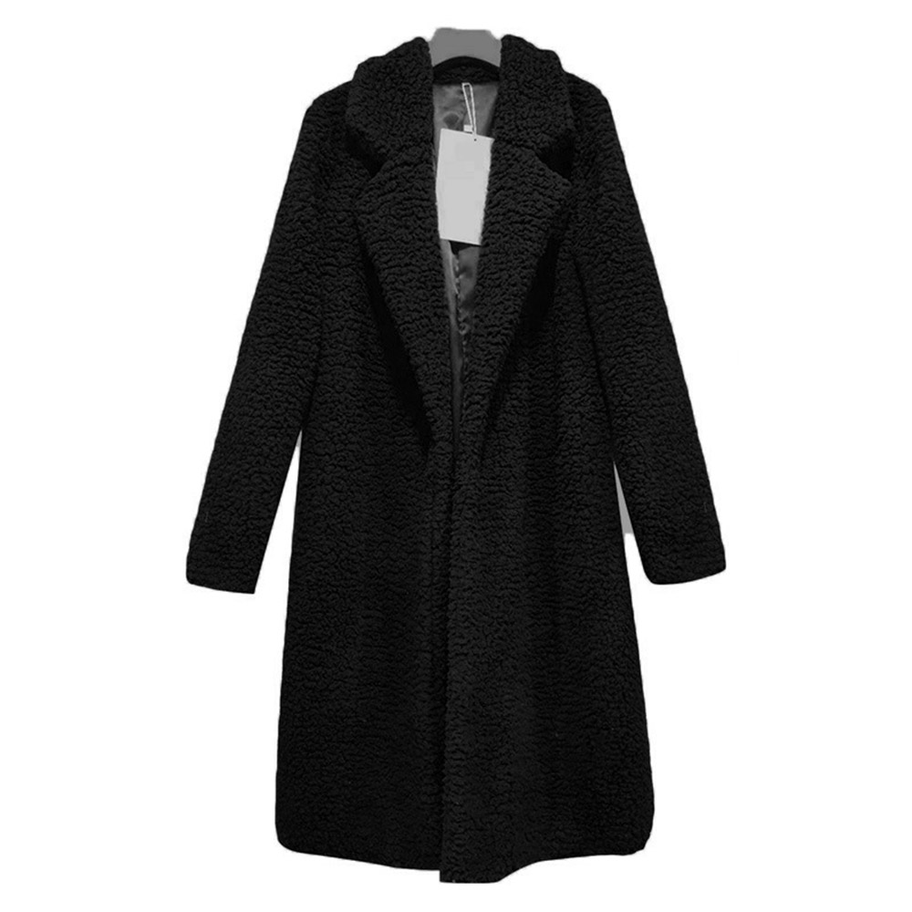 Slim Regular Lapel Women's Overcoat