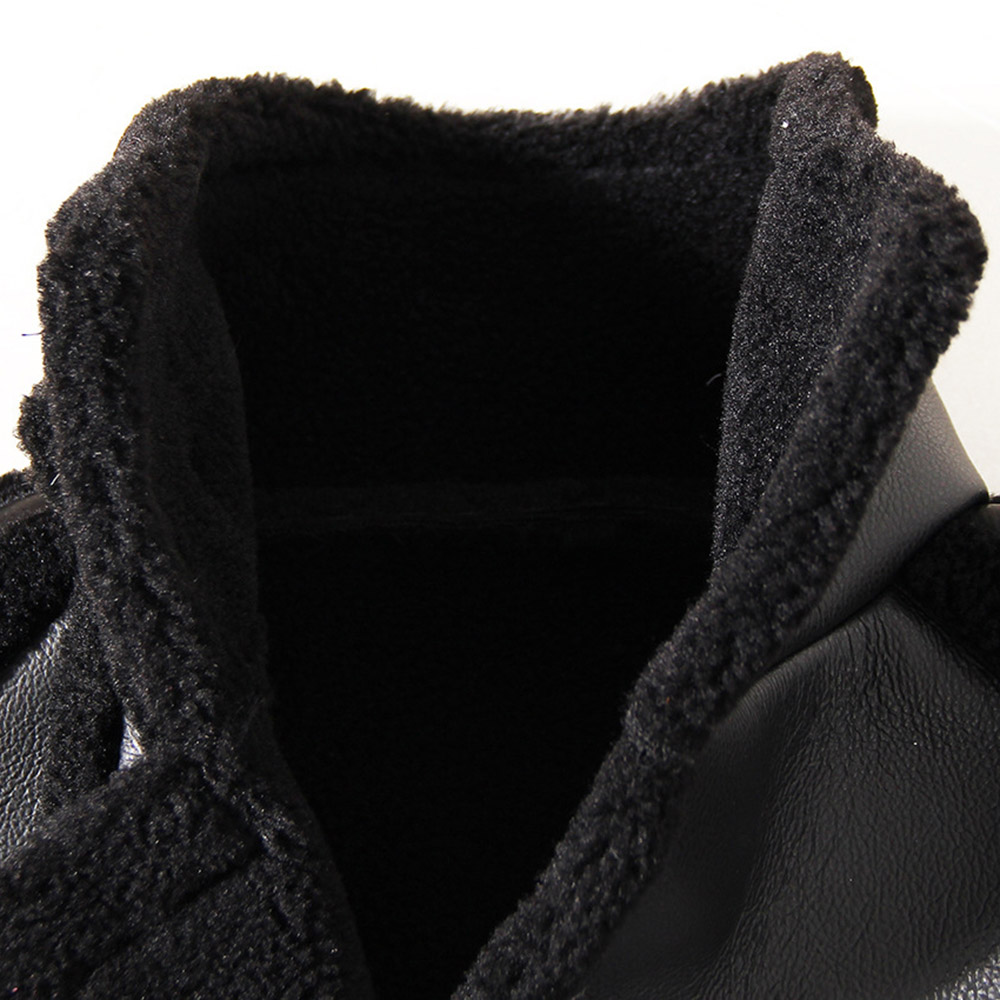 Slim Standard PU Single-Breasted Winter Women's PU Jacket