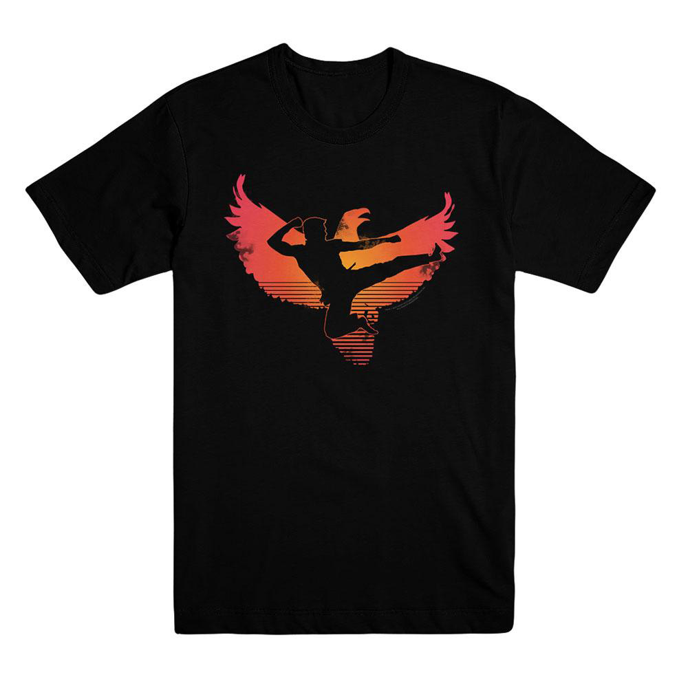 Eagle Silhouette Unisex Black Tee From Cobra Kai Short Sleeve T-shirt