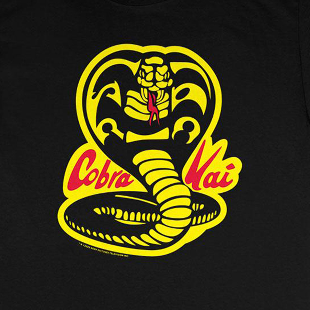 Cobra Kai Snake Logo Youth Black T-Shirt
