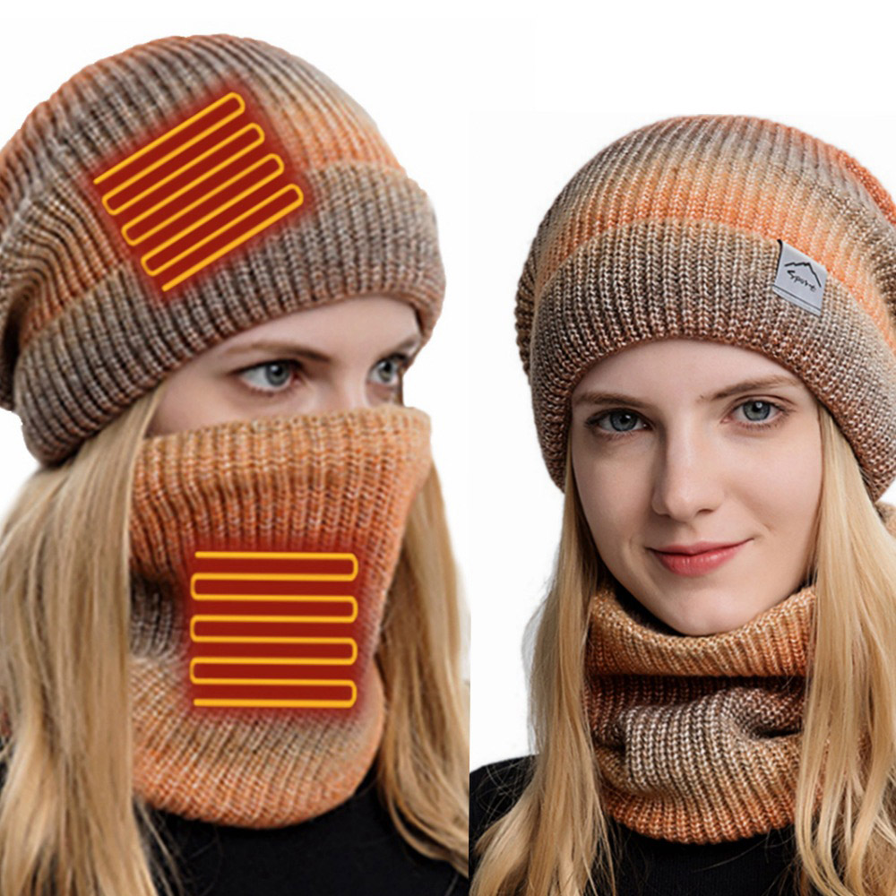 Woolen Yarn Loop Fashion Gradient Scarves