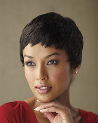 Synthetic Hair Capless Straight 120% Short Wigs - Black