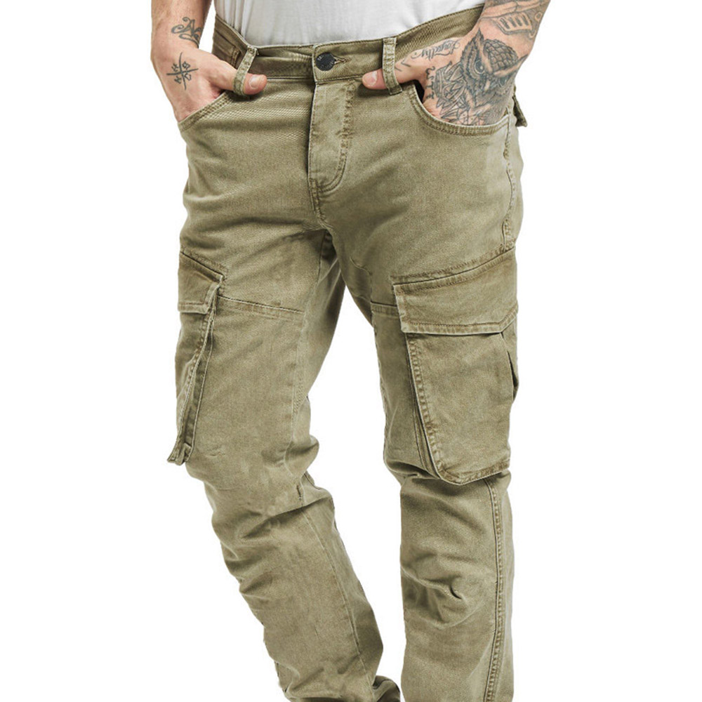 Cargo Pants - Plain Pocket Casual Men's Casual Pants - Men's Military Tactical Pants