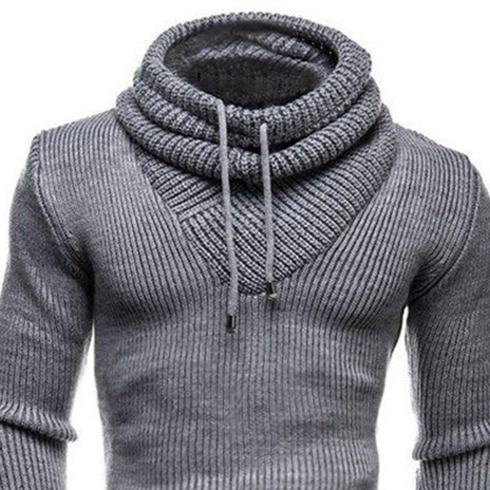 Heap Collar Standard Plain Spring Men's Sweater