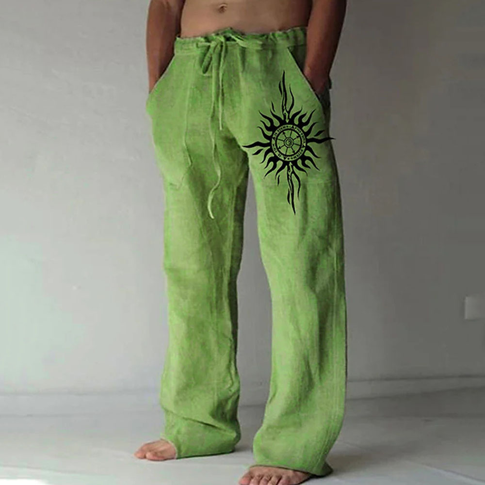 Straight Print Summer Men's Casual Pants
