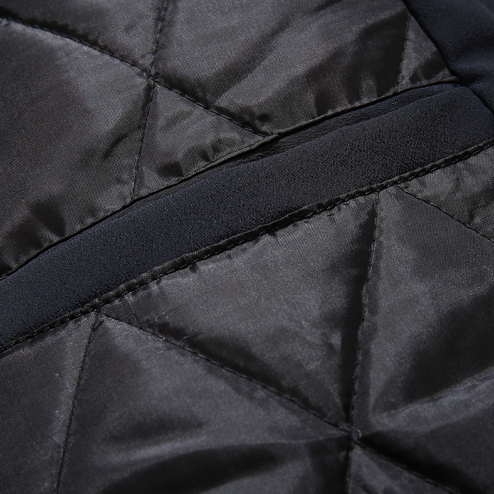Standard Color Block Patchwork Zipper Men's Down Jacket