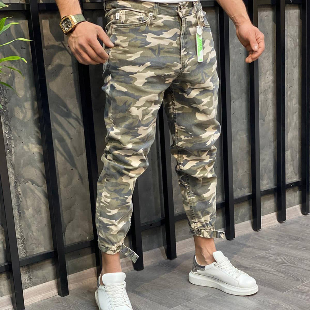 Print Camouflage Fashion Men's Jeans