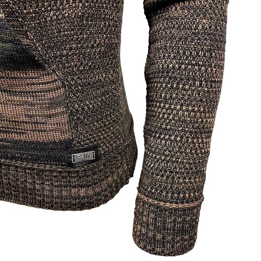 Pocket Standard Hooded Camouflage Slim Men's Sweater