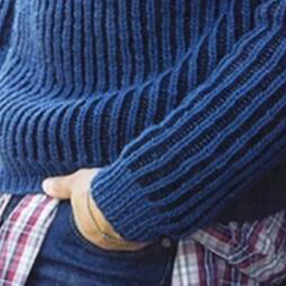 Plain Standard Stand Collar Casual Men's Sweater