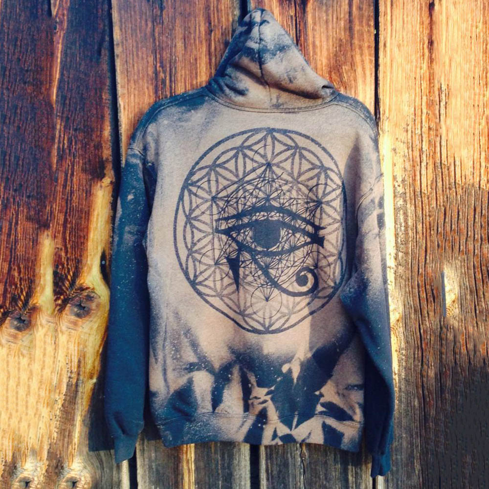 Thick Geometric Print Pullover Pullover Men's Hoodies