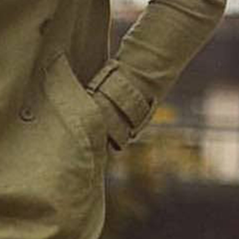 Plain Pocket Mid-Length Spring Men's Trench Coat
