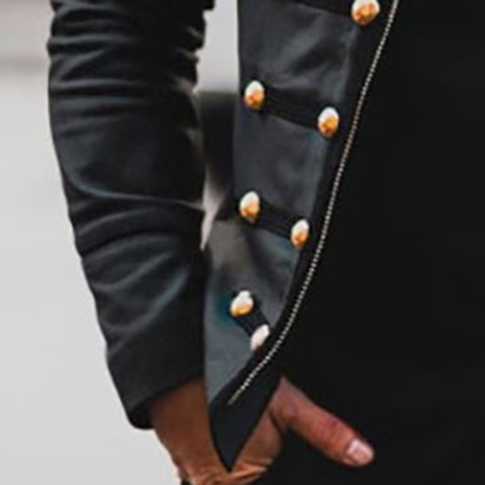 Plain Zipper Stand Collar Zipper Men's Jacket