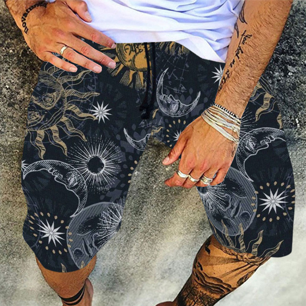 Lace-Up Straight Casual Men's Casual Pants