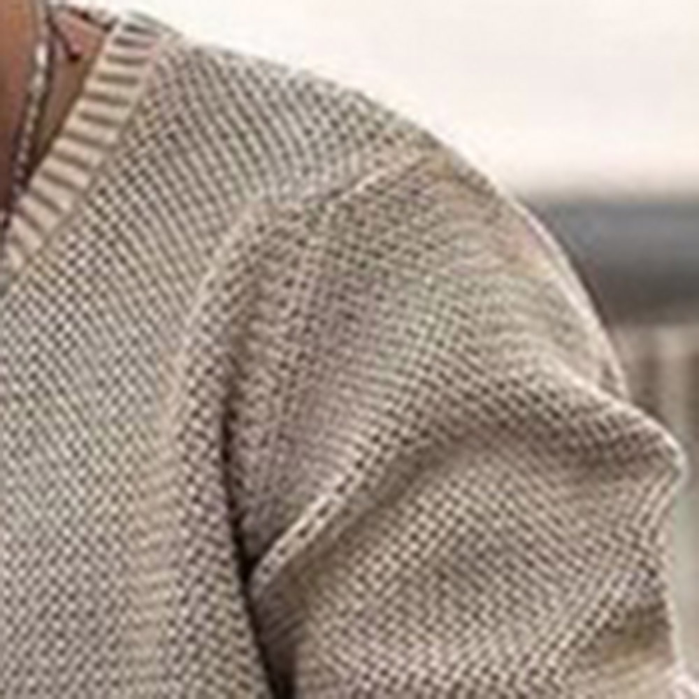 Mid-Length Round Neck Plain Loose Men's Sweater