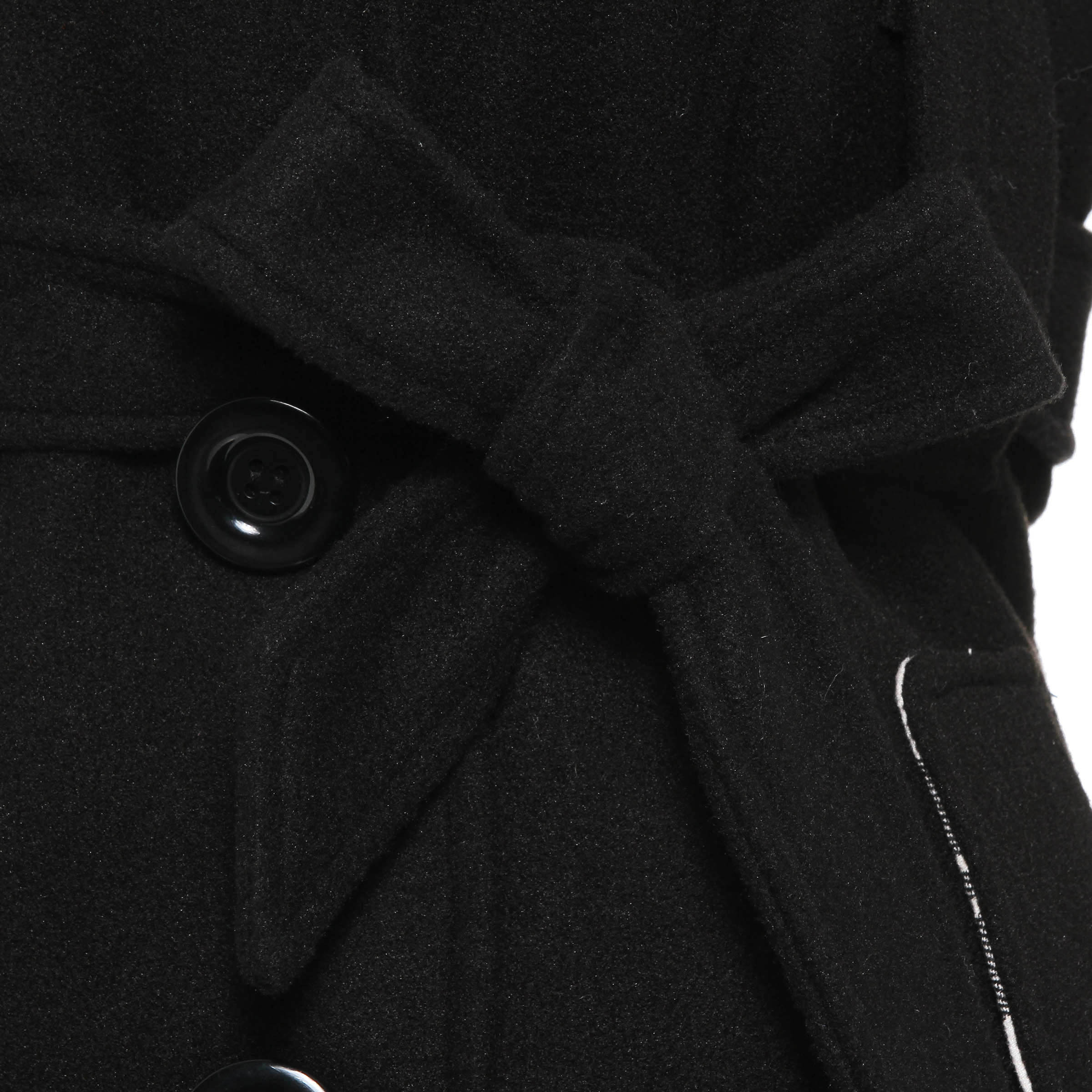 Slim Regular Double-Breasted Belt Mid-Length Women's Overcoat